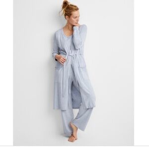 State of Day Women's Long Sweater Knit Layering Robe,